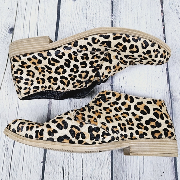 DJANGO & JULIETTE | Karaf ocelot pony hair leather slipon laceup ankle boots - Picture 3 of 12